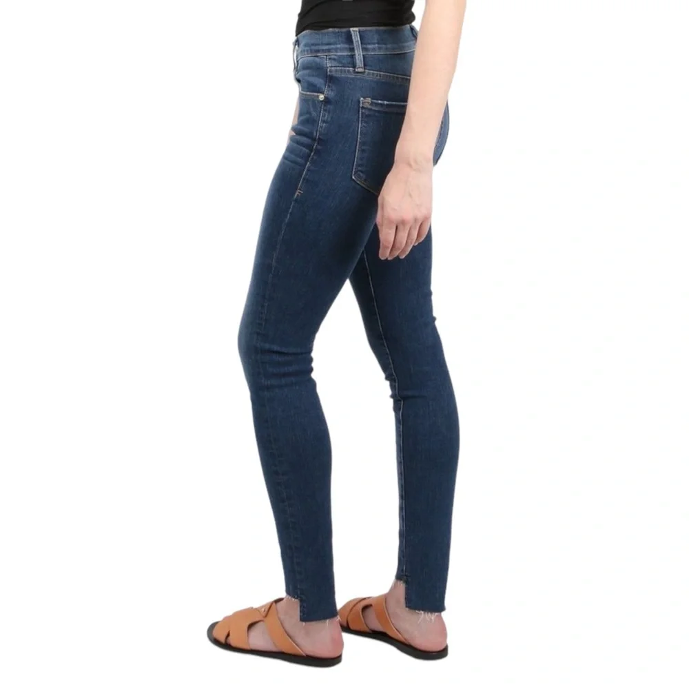 Frame Denim Le High Skinny de Jeanne Jeans in Woodbine Sz 24 - Picture 2 of 15